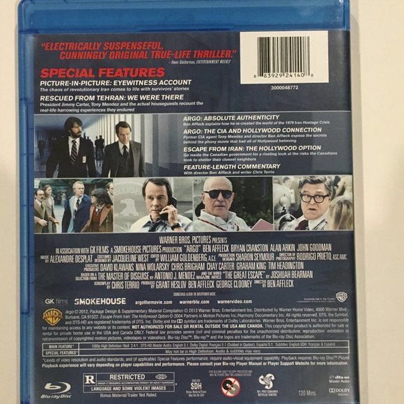 Warner Bros. ARGO Blu-Ray & DVD Set - Picture 2 of 5